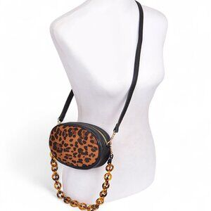 BNWT Leopard Print Cheetah Bag Convertible Crossbody Bag Shoulder Bag